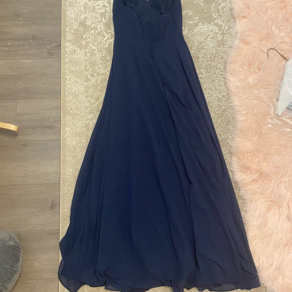 David’s Bridal Spaghetti Strap Bridesmaid Dress - Picture 4 of 9